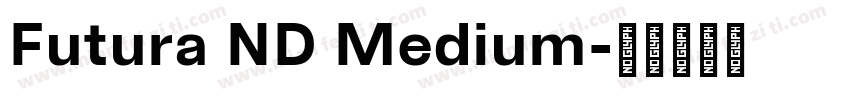 Futura ND Medium字体转换